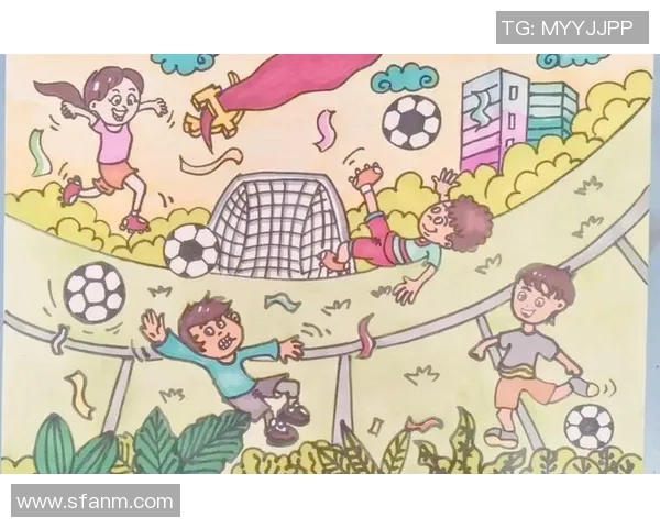 足球飞舞在绿茵场上展现激情与梦想的完美交融